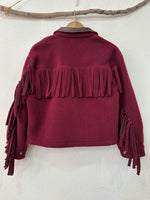 Carica l&#39;immagine nel visualizzatore della galleria,Casaco de fazenda c/ franjas SCARLETT
