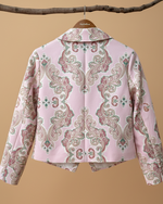 Chargez l'image dans la visionneuse de la galerie,Blazer creme paisley - detalhe etiqueta Naftalina
