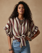 Carregar imagem no visualizador da galeria, Blusa Bordeaux — Frente corrigida
