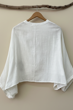 Carregar imagem no visualizador da galeria, Blusa Branca — Costas
