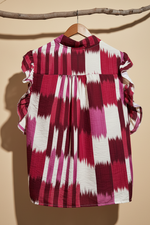 Cargue la imagen en el visor de la galería,Blusa Ikat - Costas corrigida
