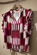 Cargue la imagen en el visor de la galería,Blusa Ikat - Lateral
