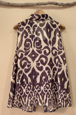 Carica l'immagine nel visualizzatore della galleria,Blusa ikat semitransparente costas
