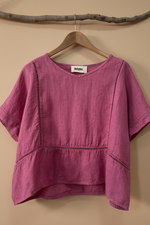 Carica l'immagine nel visualizzatore della galleria,Blusa Linho Rosa — Foto 1 (frente)
