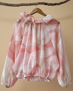 Chargez l'image dans la visionneuse de la galerie,Blusa organza rosa - vista traseira
