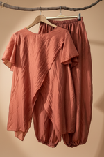 Carica l'immagine nel visualizzatore della galleria,Blusa terracota costas
