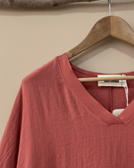 Carica l'immagine nel visualizzatore della galleria,Blusa terracota - detalhe
