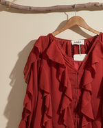 Carregar imagem no visualizador da galeria, Blusa vermelha — detalhe
