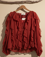 Carregar imagem no visualizador da galeria, Blusa vermelha — frente
