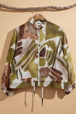 Carica l'immagine nel visualizzatore della galleria,Bomber verde oliva - frente
