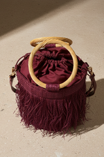 Chargez l'image dans la visionneuse de la galerie,Bucket Bag Franjas Vinho - Interior
