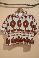 Carica l'immagine nel visualizzatore della galleria,Camisa ikat frente

