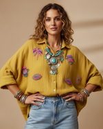 Carregar imagem no visualizador da galeria, Camisa Mostarda - Frente
