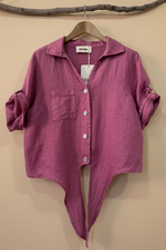 Carregar imagem no visualizador da galeria, Camisa Rosa - Frente Aberta
