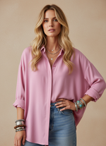 Carregar imagem no visualizador da galeria, Camisa rosa modelo frente
