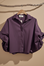 Cargue la imagen en el visor de la galería,Camisa roxa - frente completa
