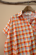 Chargez l'image dans la visionneuse de la galerie,Camisa xadrez - detalhe colarinho
