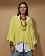 Carregar imagem no visualizador da galeria, Camisola/ poncho c/ efeito rendado OLYMPO
