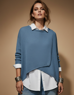 Carica l'immagine nel visualizzatore della galleria,Camisola/ poncho efeito envelope PACIFIC
