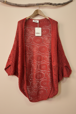 Cargue la imagen en el visor de la galería,Cardigan vermelho — frente
