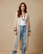 Carregar imagem no visualizador da galeria, Casaco Crochet — Frente
