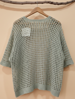 Carica l'immagine nel visualizzatore della galleria,Casaco Crochet Sage — Costas
