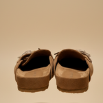 Carregar imagem no visualizador da galeria, Clogs com franjas vista traseira sem base
