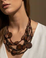 Chargez l'image dans la visionneuse de la galerie,Colar chocolate em modelo fashion boho - versão 3
