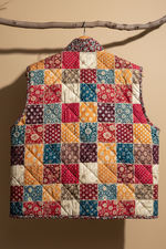 Carregar imagem no visualizador da galeria, Colete Patchwork — Costas
