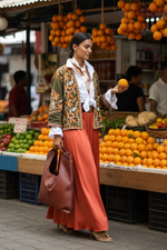 Carregar imagem no visualizador da galeria, Conjunto boho-chic a comprar laranjas
