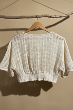 Carregar imagem no visualizador da galeria, Conjunto creme - top costas
