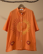 Carica l'immagine nel visualizzatore della galleria,Conjunto laranja camisa sem nó
