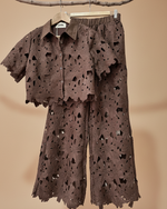 Cargue la imagen en el visor de la galería,Conjunto renda castanho - completo
