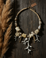 Chargez l'image dans la visionneuse de la galerie,Flat lay do colar com pampas
