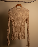 Carica l'immagine nel visualizzatore della galleria,Frente — blusa em renda bege
