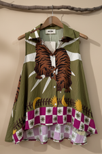 Cargue la imagen en el visor de la galería,Frente - Blusa Tiger
