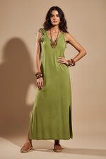 Carica l'immagine nel visualizzatore della galleria,Frente - Modelo vestido verde
