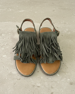 Carregar imagem no visualizador da galeria, Fringe khaki topo
