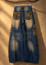 Load image in the gallery viewer,Jeans cargo camo patchwork — costas
