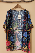 Carregar imagem no visualizador da galeria, Kimono Azul - Frente Aberta
