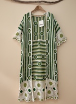 Chargez l'image dans la visionneuse de la galerie,Kimono crochet verde — frente
