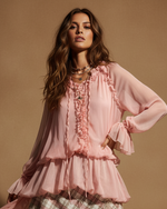 Carica l'immagine nel visualizzatore della galleria,Look completo - túnica e saia assimétricas em modelo boho-chic
