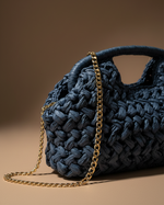 Cargue la imagen en el visor de la galería,Mala azul marinho Naftalina - Vista lateral
