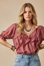 Cargue la imagen en el visor de la galería,Modelo blusa frente
