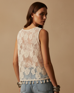 Load image in the gallery viewer,Modelo costas top renda atitude
