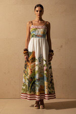 Carregar imagem no visualizador da galeria, Modelo frente - vestido tropical
