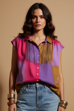 Carica l'immagine nel visualizzatore della galleria,Modelo Naftalina - Camisa bordada frente destaque bordados
