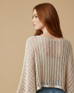 Carregar imagem no visualizador da galeria, Modelo Naftalina - crochet sweater costas
