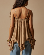 Carregar imagem no visualizador da galeria, Modelo Naftalina top camel curto costas

