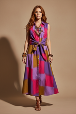 Load image in the gallery viewer,Modelo Naftalina - Vestido vibrante frente

